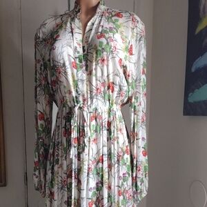Sassia Paris Floral Long Sleeve Dress Size 1